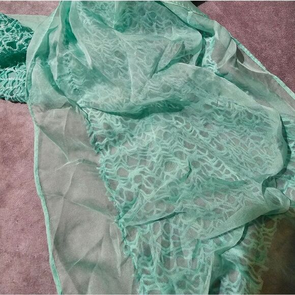 COLLECTION EIGHTEEN Net Overlay Boa POLYESTER Scarf 12" x 80" - Picture 5 of 5